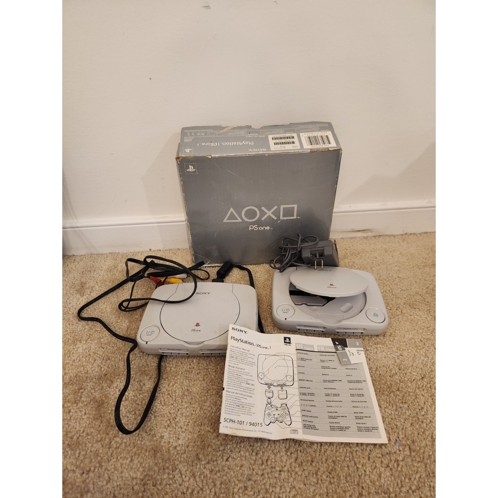 Sony PlayStation 1 Gray Consoles NOT WORKING CIB PARTS ONLY READ